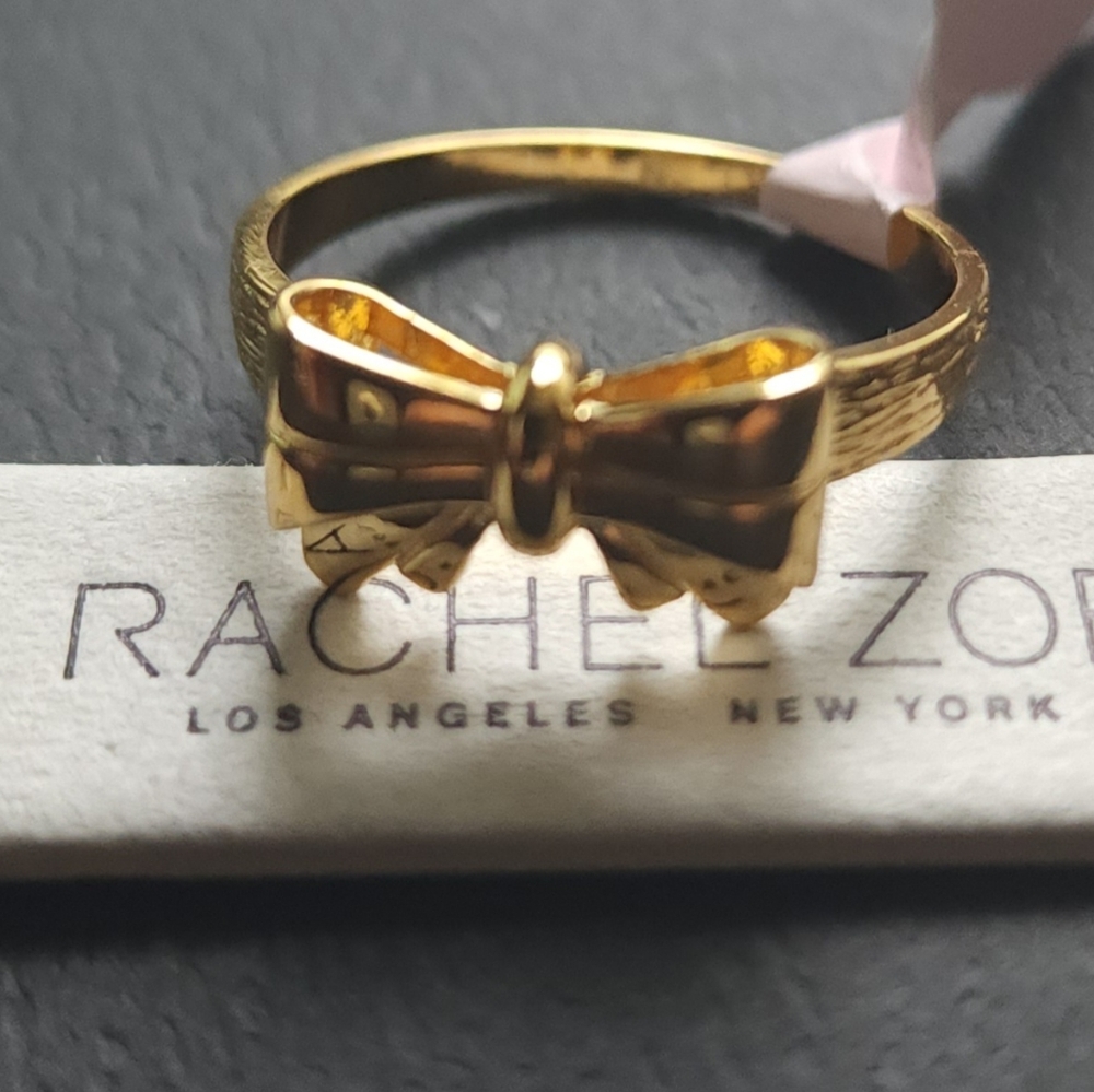 RACHEL ZOE, Bow Ring, sz 8 1/4. NWT